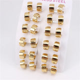 13mm Snap Earrings Set of 12 Pairs LH1124