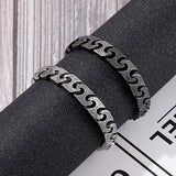13mm Vintage Link Chain Bracelet Men 316L Stainless Steel