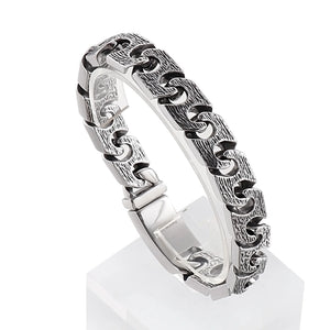 13mm Vintage Link Chain Bracelet Men 316L Stainless Steel