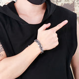 13mm Vintage Link Chain Bracelet Men 316L Stainless Steel