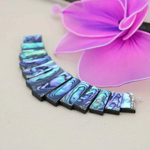 Abalone Sea Shell Beads Ladder Necklace DIY Jewelry Making