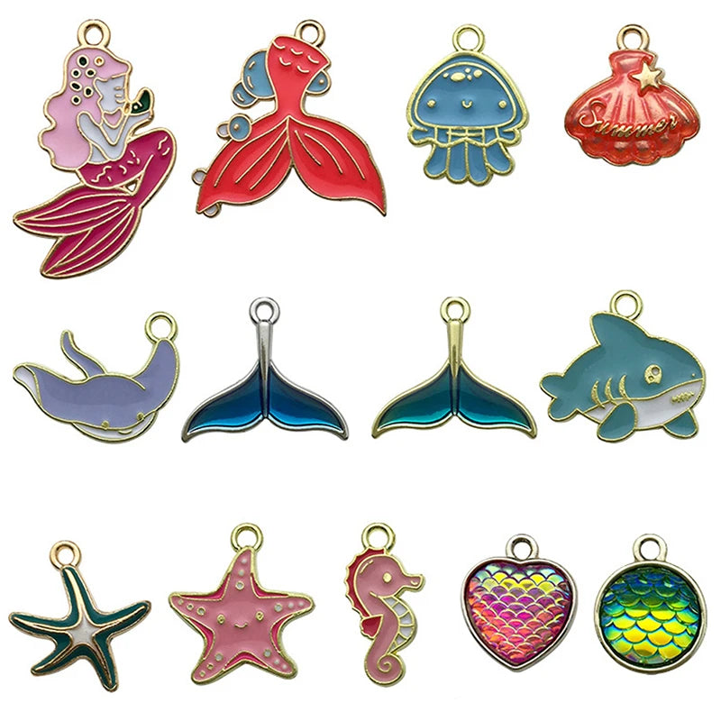 Enamel Animal Charms For Jewelry Making Earring Pendant Necklace DIY