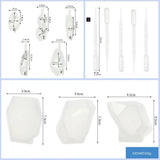 13pc Silicone Mold Tool Set Jewelry Resin Molds