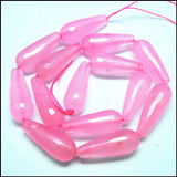 13pcs Nature Semi Precious Stone Faceted Beads for Womens Earring Making