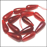 13pcs Nature Semi Precious Stone Faceted Beads for Womens Earring Making