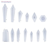 Crystal DIY Pendulum Molds Necklace Pendant Silicone Mould