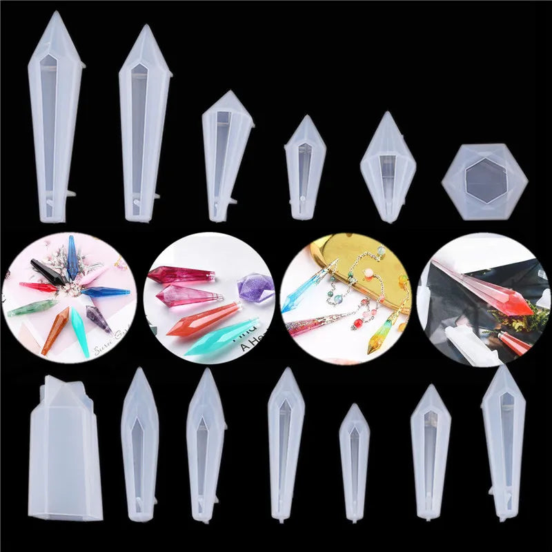 Crystal Pendulum Epoxy Resin Molds UV Resin Silicone Mould