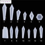 Crystal DIY Pendulum Molds Necklace Pendant Silicone Mould