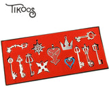 13pcs/set Kingdom Hearts Necklace Keychain Pendants Cosplay Jewelry Gift