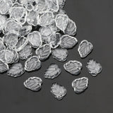AB Gradient Colored Leaves Beads Czech Glass For Jewelry Making