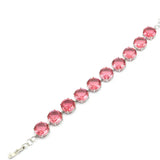 Pink Morganite Aquamarine Bracelet 13x13mm Gemstone