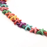 Starfish Turquoises Stone Beads 13x13mm for DIY Charms Bracelet Necklace