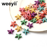 Starfish Turquoises Stone Beads 13x13mm for DIY Charms Bracelet Necklace
