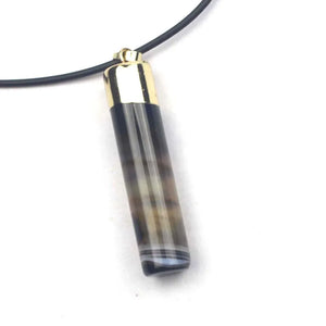 13x13x58mm Sardonyx Agates Pendant Natural Stone DIY Jewelry Pendant