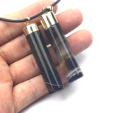 13x13x58mm Sardonyx Agates Pendant Natural Stone DIY Jewelry Pendant
