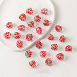 13x15mm Strawberry Bead Lampork Bead Fruit Loose Bead DIY Jewelry Making
