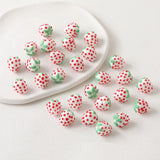13x15mm Strawberry Bead Lampork Bead Fruit Loose Bead DIY Jewelry Making