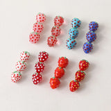 13x15mm Strawberry Bead Lampork Bead Fruit Loose Bead DIY Jewelry Making
