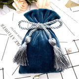 13x18cm Lake Velvet Bags With Tassel 1pcs Purple Red Jewelry Packing Bags