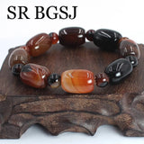 8mm Dream Lace Agat Gems Stretchy Bracelet