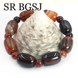 8mm Dream Lace Agat Gems Stretchy Bracelet