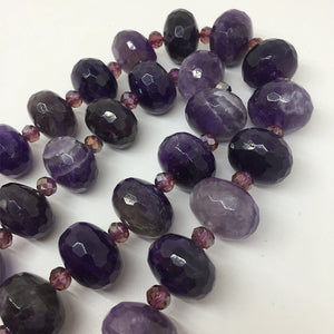 13x18mm Amethyst Crystal Rainbow Gemstone DIY Beads Jewelry Bracelet