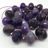 13x18mm Amethyst Crystal Rainbow Gemstone DIY Beads Jewelry Bracelet