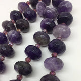 13x18mm Amethyst Crystal Rainbow Gemstone DIY Beads Jewelry Bracelet