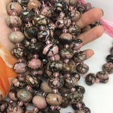 13x18mm Line Rhodonite Citrine Multifaceted Gemstone DIY Beads