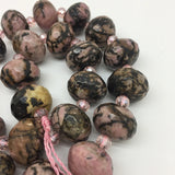 13x18mm Line Rhodonite Citrine Multifaceted Gemstone DIY Beads