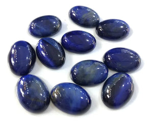 13x18mm Natural Tiger Eye Beads Cabochons Oval Stone Jewelry Pendant DIY