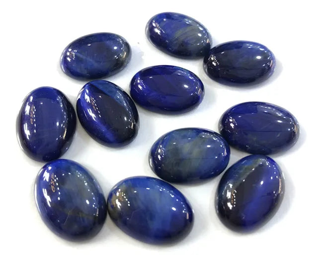 13x18mm Natural Tiger Eye Beads Cabochons Oval Stone Jewelry Pendant DIY