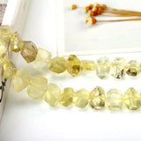 Natural Citrines Lapis Lazuli Raw Stone Faceted Spacer for Jewelry Making