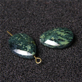 Natural Faceted Stone Beads Water Drop Shaped Quartz Rhodonite Charms