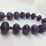 13x18mm Lepidolite Amethyst Crystal Rainbow Gemstone Beads