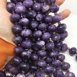 13x18mm Lepidolite Amethyst Crystal Rainbow Gemstone Beads
