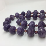 13x18mm Lepidolite Amethyst Crystal Rainbow Gemstone Beads