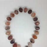 13x18mm Natural Red Glue Flower Crystal Multifaceted Gemstone Beads