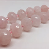 13x18mm Natural Rose Quartz Citrine Multifaceted Gemstone Beads