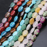 13x18mm Agates Turquoises Crystal Oval Beads for Jewelry Making