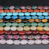 13x18mm Agates Turquoises Crystal Oval Beads for Jewelry Making