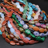 13x18mm Agates Turquoises Crystal Oval Beads for Jewelry Making