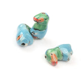 13x21mm Parrot Ceramic Beads for DIY Jewelry Making