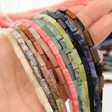 13x4mm Agates Rectangle Spacer Beads for Jewelry Making