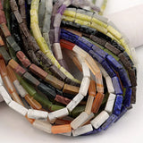 13x4mm Agates Rectangle Spacer Beads for Jewelry Making