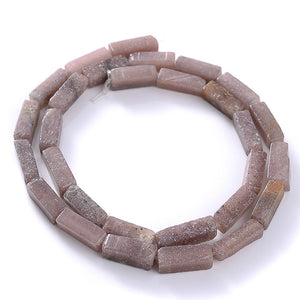 13x4mm Natural Cuboid Stone Beads Agates Malachite Punch Loose Spacer Beads