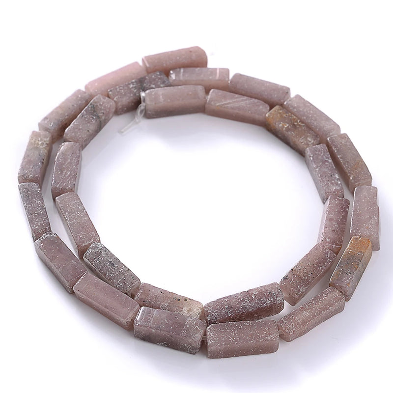 13x4mm Natural Cuboid Stone Beads Agates Malachite Punch Loose Spacer Beads