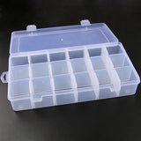 Portable Transparent Jewelry Beads Earring Storage Box