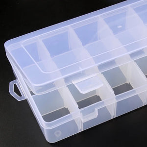 Portable Transparent Jewelry Beads Earring Storage Box