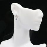 Real Red Ruby Sapphire Stud Earrings